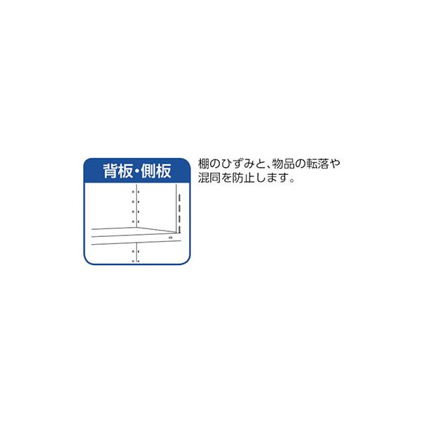 トラスコ TRUSCO スチールラック 軽量棚 縦仕切前当付 875×450×1200 3列3段 ネオグレー 43X-54 503-6119_2