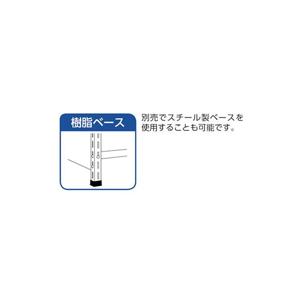 トラスコ TRUSCO スチールラック 軽量棚 縦仕切前当付 875×450×1200 3列4段 ネオグレー 43X-55 503-9606_3