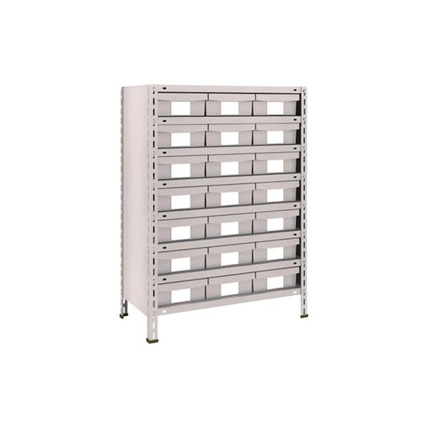 トラスコ TRUSCO スチールラック 軽量棚 875×450×1200 樹脂引出NG 大×21 ネオグレー 43X-808F7 510-5111