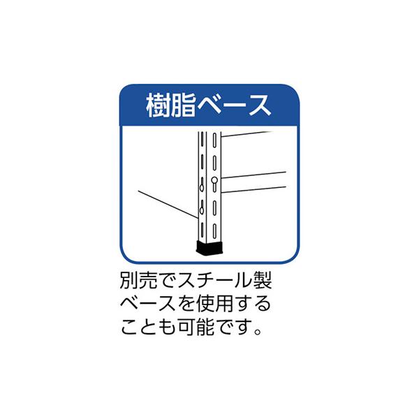 トラスコ TRUSCO スチールラック 軽量棚扉付 875×450×1200樹脂引出透明大×21 ネオグレー 43X-T808D7 504-2763_2