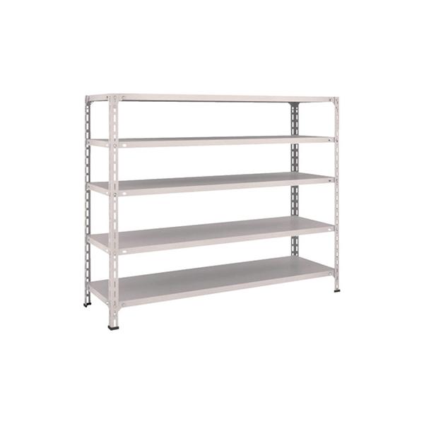 トラスコ TRUSCO スチールラック 軽量棚開放型 W1500×D450×H1200 5段 ネオグレー 45X-15 503-8634