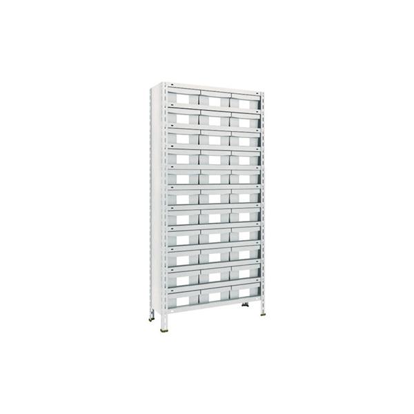 トラスコ TRUSCO スチールラック 軽量棚 875×300×1800 樹脂引出NG 大×33 ネオグレー 63V-812F11 510-5234