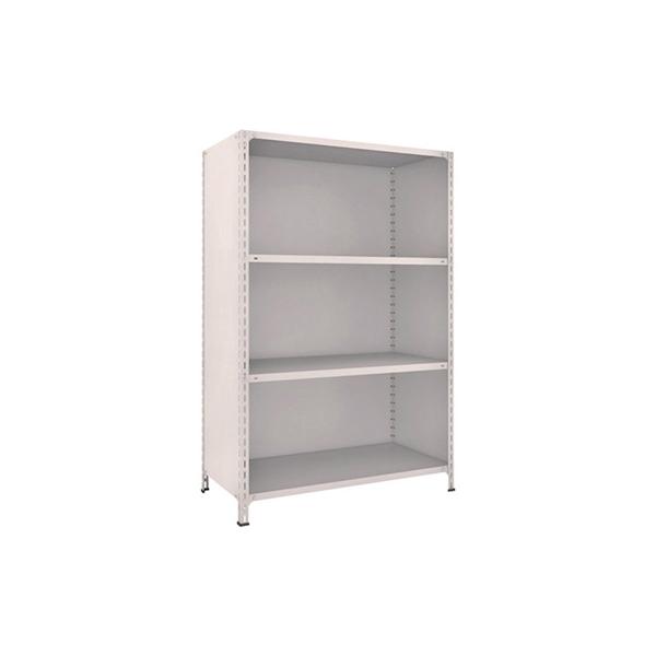 トラスコ TRUSCO スチールラック 軽量棚背板・側板付 W1200×D600×1800 4段 ネオグレー 64W-24 502-2983