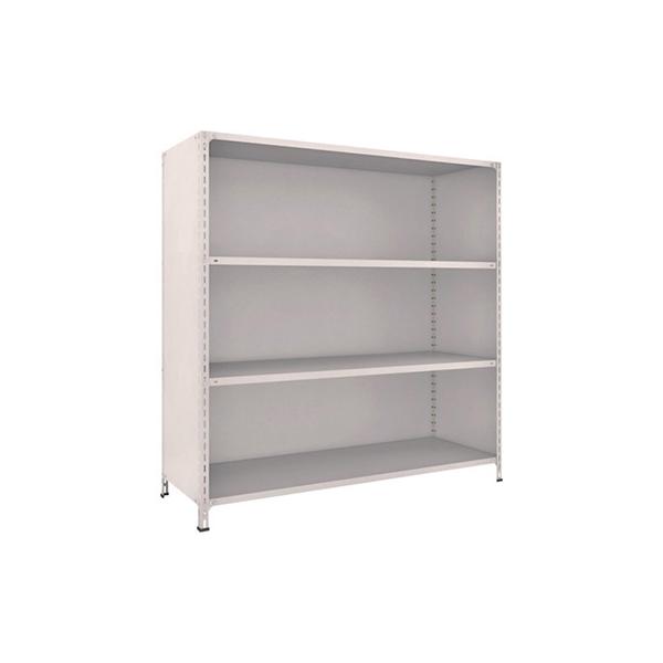 トラスコ TRUSCO スチールラック 軽量棚背板・側板付 W1800×D600×1800 4段 ネオグレー 66W-24 502-3149