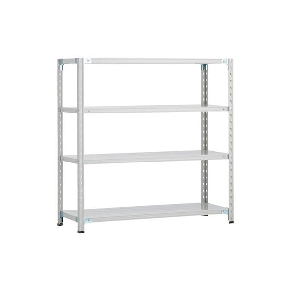 トラスコ TRUSCO CB型セミボルトレス軽量棚 900×300×H1200 4段 WG色 CB-4334-WG 254-5614