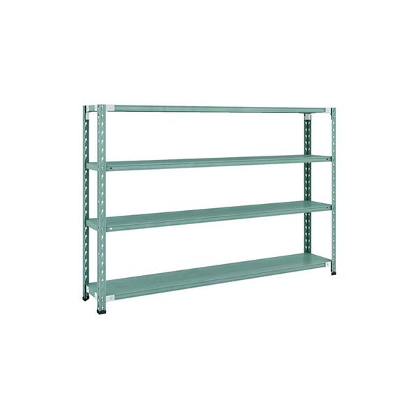 トラスコ TRUSCO CB型セミボルトレス軽量棚 1800×300×H1200 4段 グリーン CB-4634-GN 115-5006 13,332円