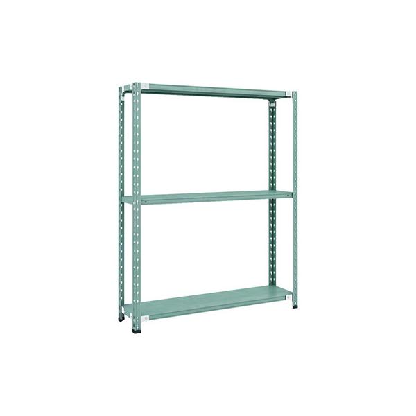 トラスコ TRUSCO CB型セミボルトレス軽量棚 1200×300×H1500 3段 グリーン CB-5433-GN 115-5133 10,150円