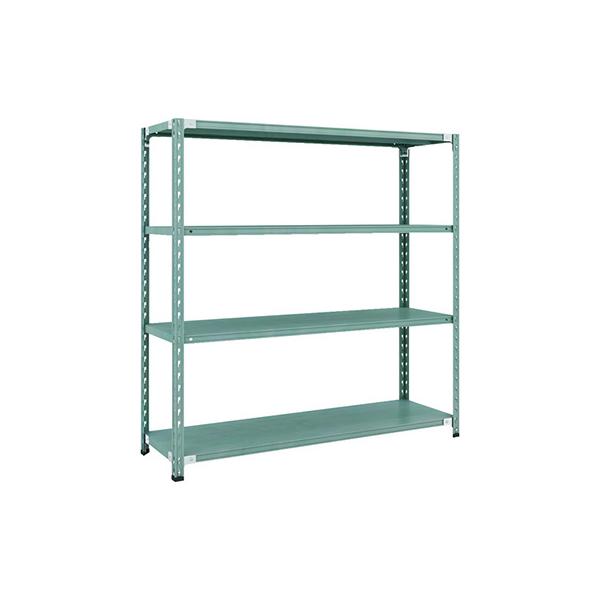 トラスコ TRUSCO CB型セミボルトレス軽量棚 1500×450×H1500 4段 グリーン CB-5544-GN 115-5142 15,090円