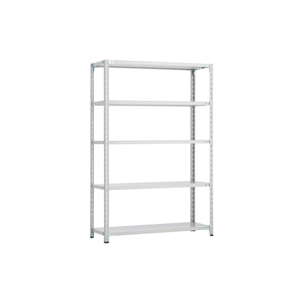 トラスコ TRUSCO CB型セミボルトレス軽量棚 900×450×H1800 5段 WG色 CB-6345-WG 254-7134