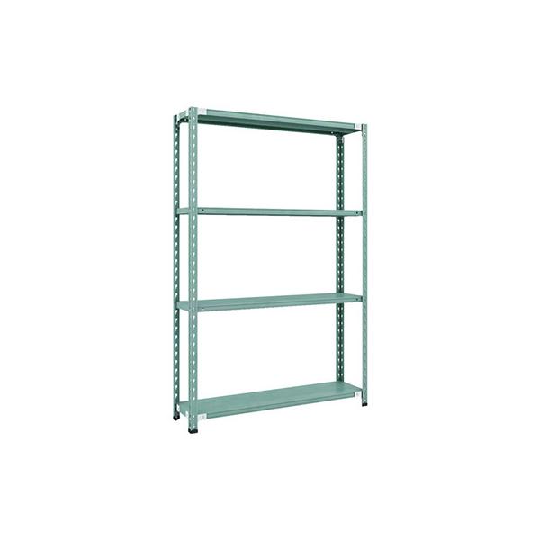 トラスコ TRUSCO CB型セミボルトレス軽量棚 1200×300×H1800 4段 グリーン CB-6434-GN 115-5172