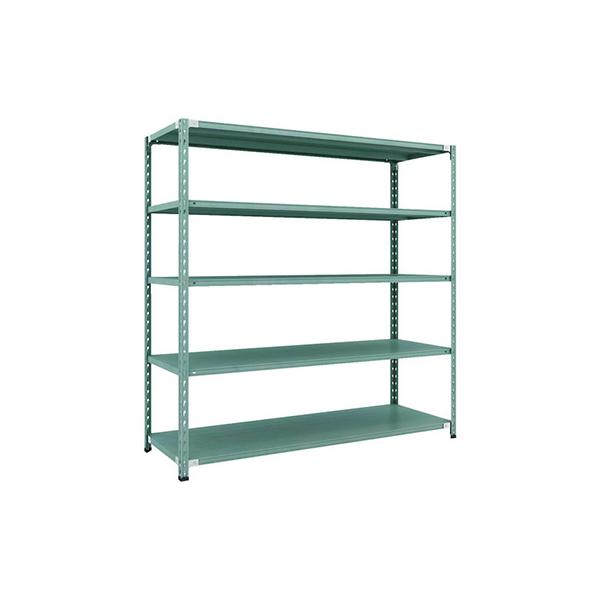 ★ＴＲＵＳＣＯ スチールラック 軽量棚 中棚ボルトレス型 ８７５Ｘ６００Ｘ１５００ ４段 ネオグレー 1台 送料無料 本体TRUSCO 軽量ボルトレス棚TSUG型 単体タイプ 幅900