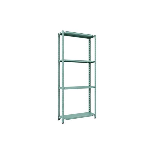 トラスコ TRUSCO CB型セミボルトレス軽量棚 900×300×H21004段 グリーン CB-7334-GN 115-5203