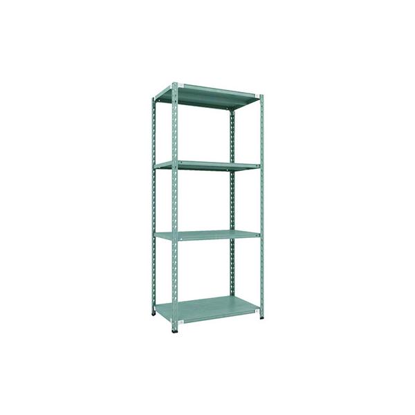 トラスコ TRUSCO CB型セミボルトレス軽量棚 900×600×H21004段 グリーン CB-7364-GN 115-5207