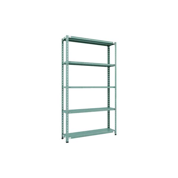 トラスコ TRUSCO CB型セミボルトレス軽量棚 1200×300×H21005段 グリーン CB-7435-GN 115-5210