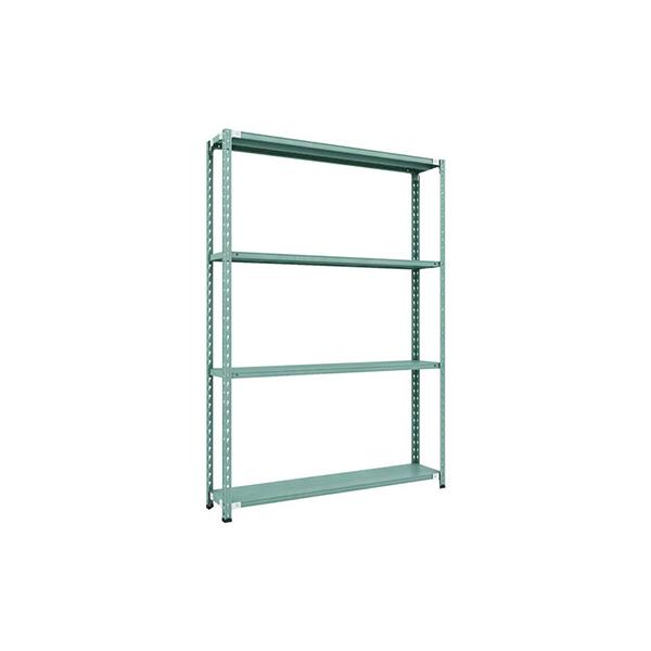 トラスコ TRUSCO CB型セミボルトレス軽量棚 1500×300×H21004段 グリーン CB-7534-GN 115-5216