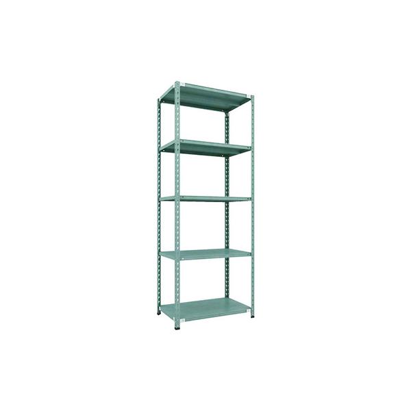 トラスコ TRUSCO CB型セミボルトレス軽量棚 900×600×H2400 5段 グリーン CB-8365-GN 115-5238