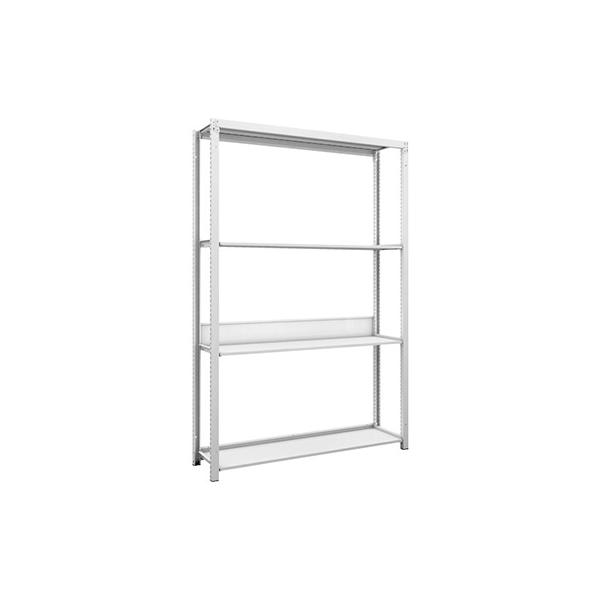 ＴＲＵＳＣＯ　スチールラック　Ｋ１型抗菌塗装高密度収納棚　背板・側板付　Ｈ１９００ＸＷ１２５０ＸＤ３　　K1-6434SG　206-4950