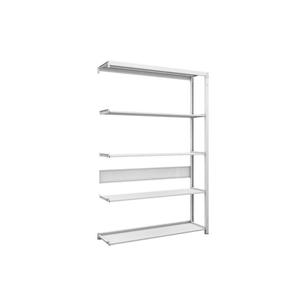 トラスコ TRUSCO スチールラック K1型抗菌塗装高密度収納棚 H1900×W1250×D325 5段 連結型 K1-6435B 206-4739