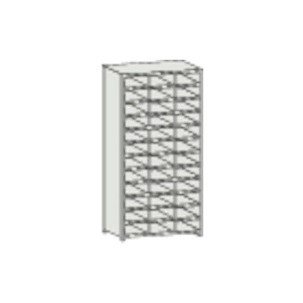 トラスコ TRUSCO スチール製区分棚 KB型 コボレ止め付 W875×D250×H1800 3列12段 KB-3120 504-1601 42,614円