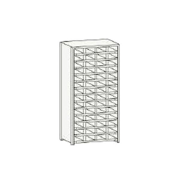 トラスコ TRUSCO スチール製区分棚 KB型 コボレ止め付 W875×D250×H1800 4列14段 KB-4140 504-1261