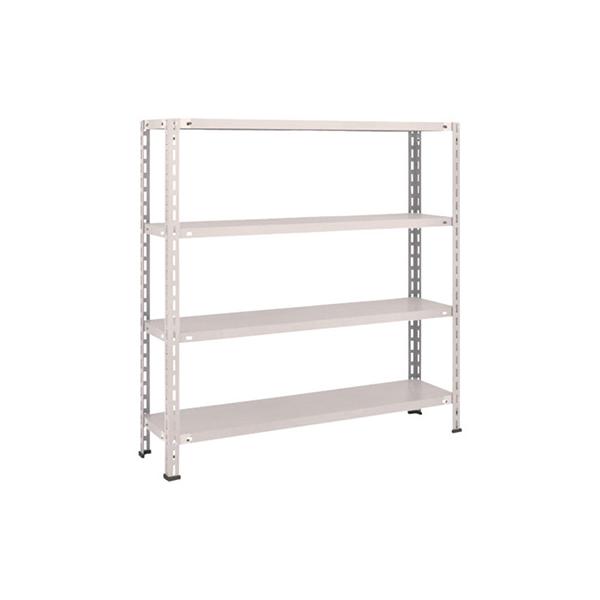トラスコ TRUSCO スチールラック 軽量棚 中棚ボルトレス型1200×300×1200 4段 ネオグレー L44V-14 503-5201