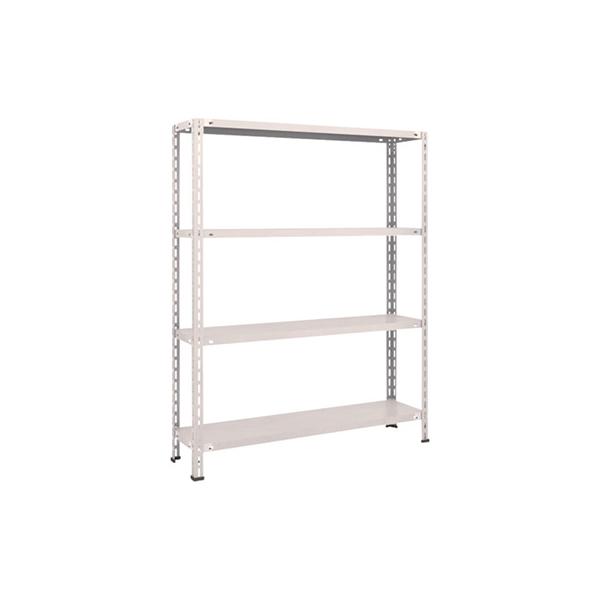 トラスコ TRUSCO スチールラック 軽量棚 中棚ボルトレス型1200×300×1500 4段 ネオグレー L54V-14 502-5389