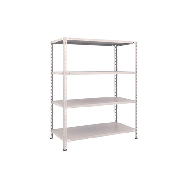 トラスコ TRUSCO スチールラック 軽量棚 中棚ボルトレス型1200×600×1500 4段 ネオグレー L54W-14 502-5427