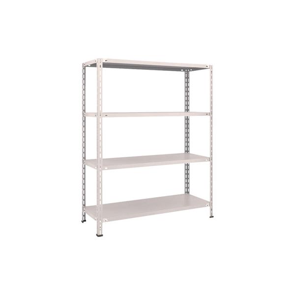 トラスコ TRUSCO スチールラック 軽量棚 中棚ボルトレス型1200×450×1500 4段 ネオグレー L54X-14 502-5401