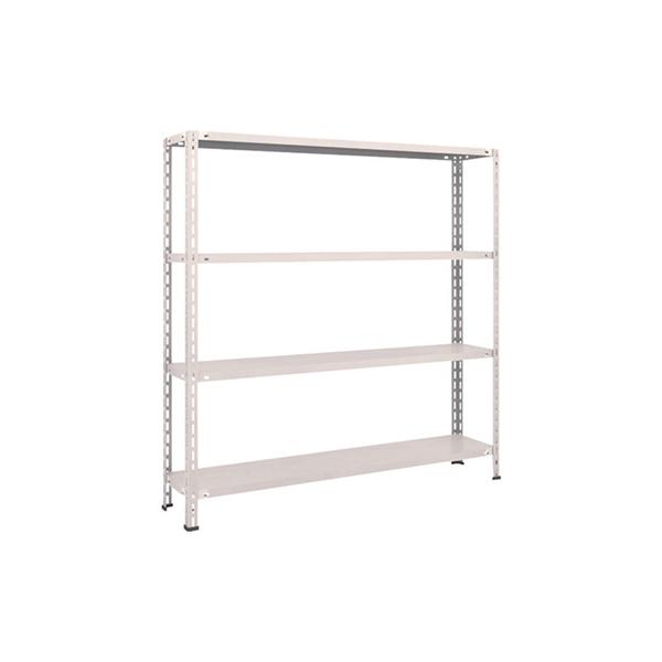 トラスコ TRUSCO スチールラック 軽量棚 中棚ボルトレス型1500×300×1500 4段 ネオグレー L55V-14 503-8243