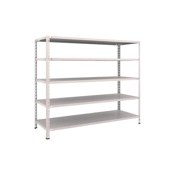 トラスコ TRUSCO スチールラック 軽量棚 中棚ボルトレス型1800×600×1500 5段 ネオグレー L56W-15 502-5494