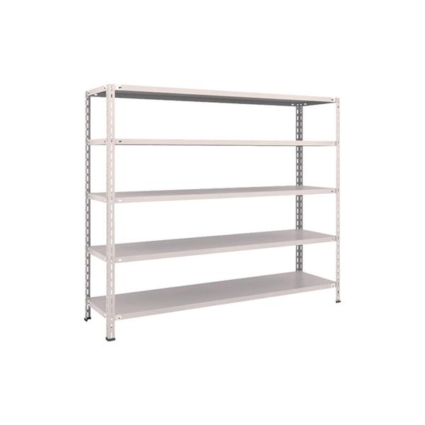トラスコ TRUSCO スチールラック 軽量棚 中棚ボルトレス型1800×450×1500 5段 ネオグレー L56X-15 502-5478