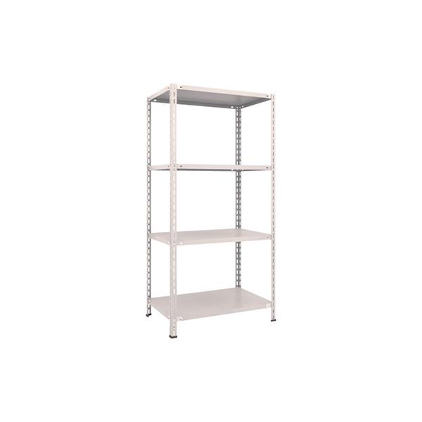 トラスコ TRUSCO スチールラック 軽量棚 中棚ボルトレス型 875×600×1800 4段 ネオグレー L63W-14 503-8341