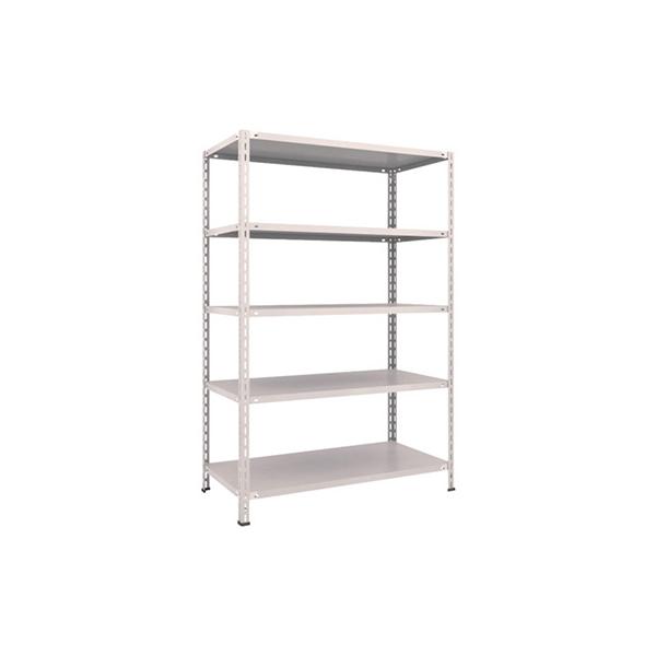 トラスコ TRUSCO スチールラック 軽量棚 中棚ボルトレス型1200×600×1800 5段 ネオグレー L64W-15 502-5559