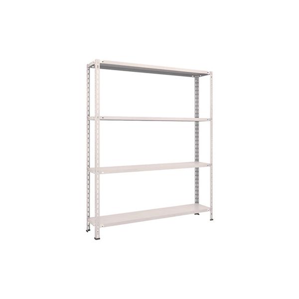 トラスコ TRUSCO スチールラック 軽量棚 中棚ボルトレス型1500×300×1800 4段 ネオグレー L65V-14 503-8367