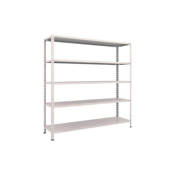 トラスコ TRUSCO スチールラック 軽量棚 中棚ボルトレス型1800×450×1800 5段 ネオグレー L66X-15 502-5800