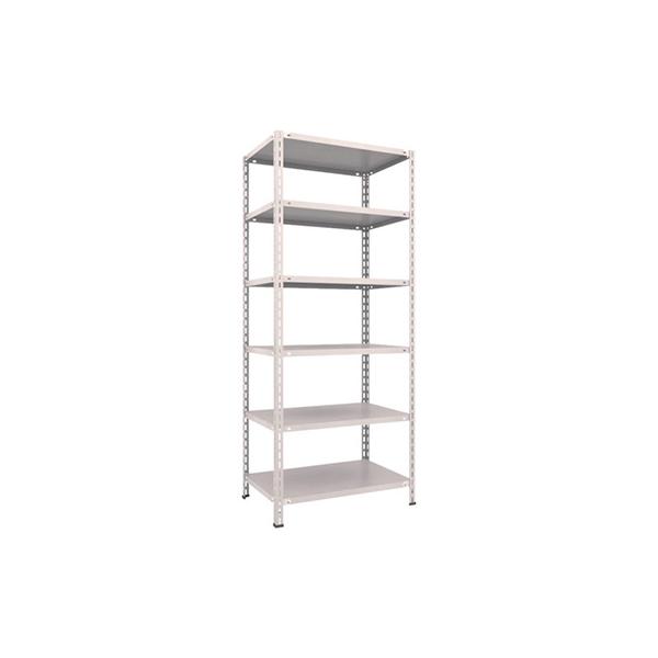 トラスコ TRUSCO スチールラック 軽量棚 中棚ボルトレス型 875×600×2100 6段 ネオグレー L73W-16 503-8472