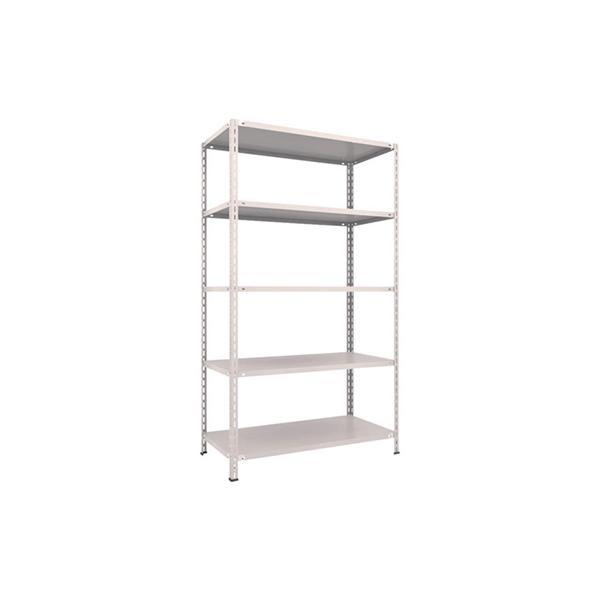 トラスコ TRUSCO スチールラック 軽量棚 中棚ボルトレス型1200×600×2100 5段 ネオグレー L74W-15 502-6148