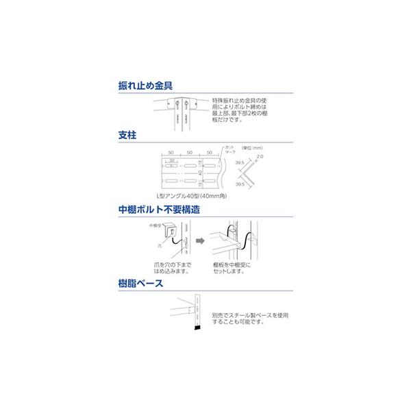 トラスコ TRUSCO スチール写真仕合わせ 軽さ棚 中棚雄螺旋受け答え型1200×600×2100 6段 ネオ薄墨色 L74W-16 502-6156