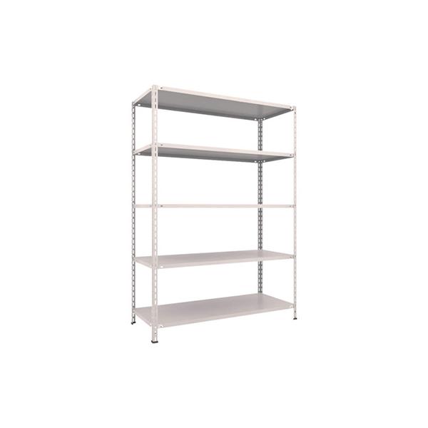 トラスコ TRUSCO スチールラック 軽量棚 中棚ボルトレス型1500×600×2100 5段 ネオグレー L75W-15 503-8529 24,503円