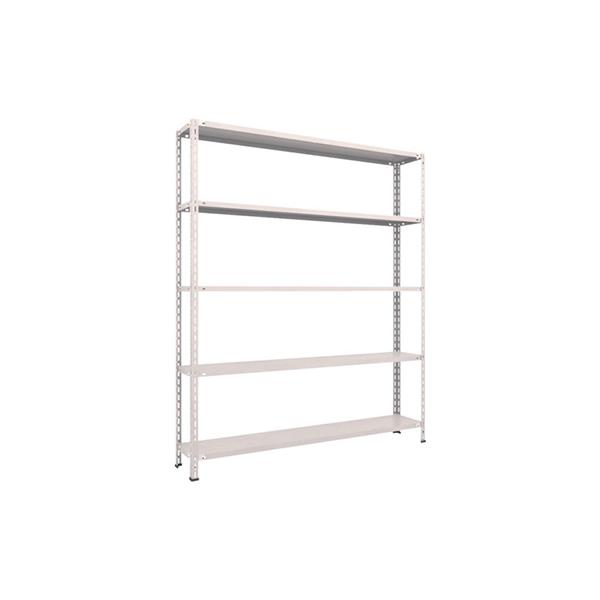 ■TRUSCO スチールラック 軽量棚 中棚ボルトレス型 875X450X1200 3段 ネオグレー L43X13(NG)(5108101) 軽中量ボルトレス棚 M2型 （200kgタイプ､高さ1800mm､5段タイプ