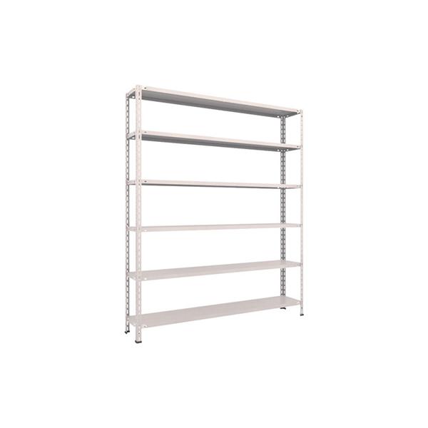 トラスコ TRUSCO スチールラック 軽量棚 中棚ボルトレス型1800×300×2100 6段 ネオグレー L76V-16 502-6172
