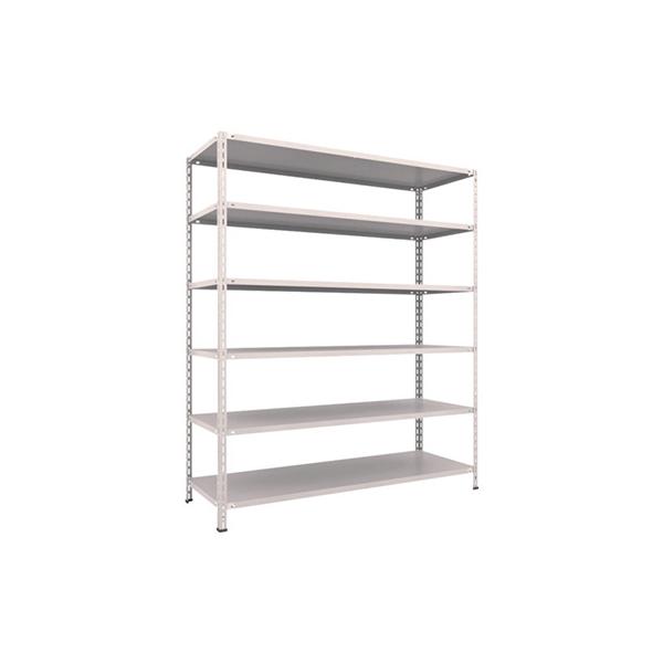 トラスコ TRUSCO スチールラック 軽量棚 中棚ボルトレス型1800×600×2100 6段 ネオグレー L76W-16 502-6211 28,600円