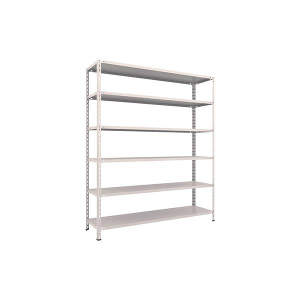 トラスコ TRUSCO スチールラック 軽量棚 中棚ボルトレス型1800×450×2100 6段 ネオグレー L76X-16 502-6199 25,658円