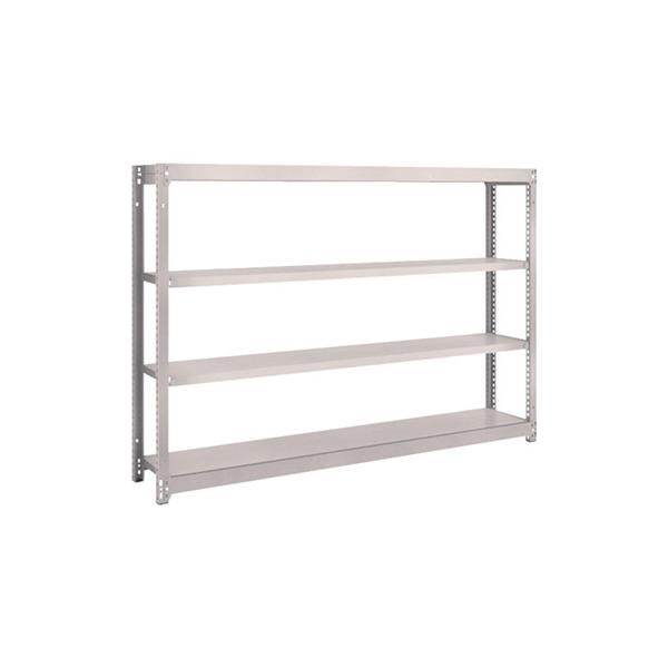 トラスコ TRUSCO スチールラック M1.5型 W1760×D295×H1200 4段 単体 ネオグレー M1.5-4634 506-9220