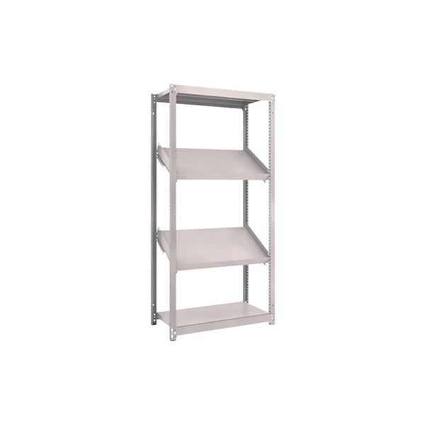 トラスコ TRUSCO スチールラック M1.5型棚 900×450×H1800 4段 傾斜2段 M1.5-6344K2 484-3401