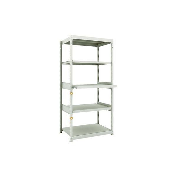 トラスコ TRUSCO スチールラック M1.5型軽中量棚 860×595×H1800 5段うちスライド2段 単体 M1.5-6363M2 116-3888