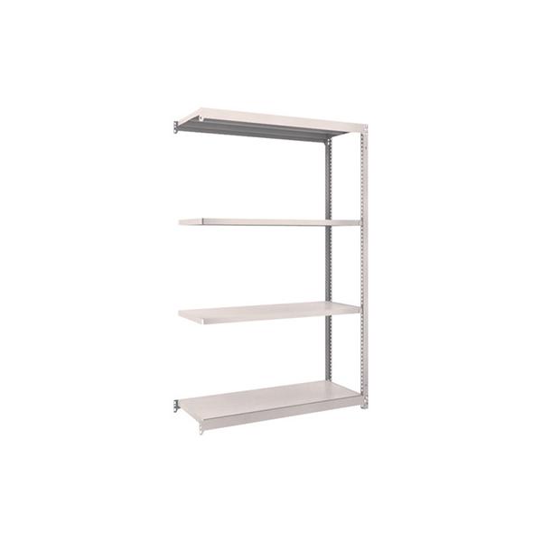 トラスコ TRUSCO スチールラック M1.5型 W1160×D445×H1800 4段 連結 ネオグレー M1.5-6444B 508-3401