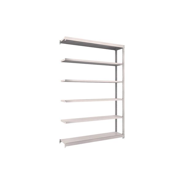 トラスコ TRUSCO スチールラック M1.5型 W1460×D295×H2100 6段 連結 ネオグレー M1.5-7536B 508-4059