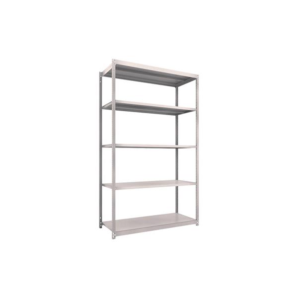 トラスコ TRUSCO スチールラック M1.5型軽中量棚 1460×595×2400 5段単体 ネオグレー M1.5-8565 450-0334