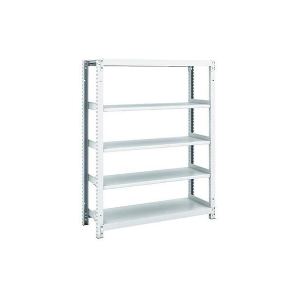 トラスコ TRUSCO スチール写真仕合わせ M1型抗菌ペンキ塗り雄螺旋受け答え軽さ棚900×320×H1200 5段 M1-4335 856-7298
